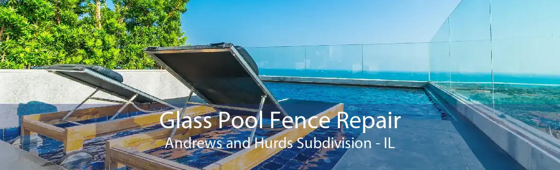 Glass Pool Fence Repair Andrews and Hurds Subdivision - IL