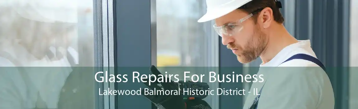 Glass Repairs For Business Lakewood Balmoral Historic District - IL