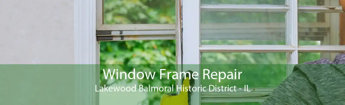 Window Frame Repair Lakewood Balmoral Historic District - IL