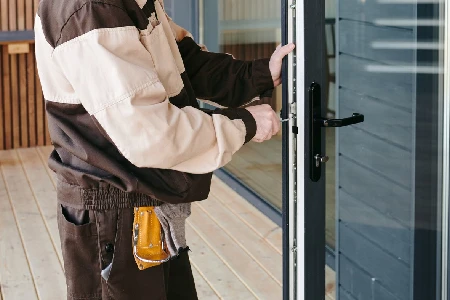 Cleaning And Polishing Glass Door Installation in Brighton Park